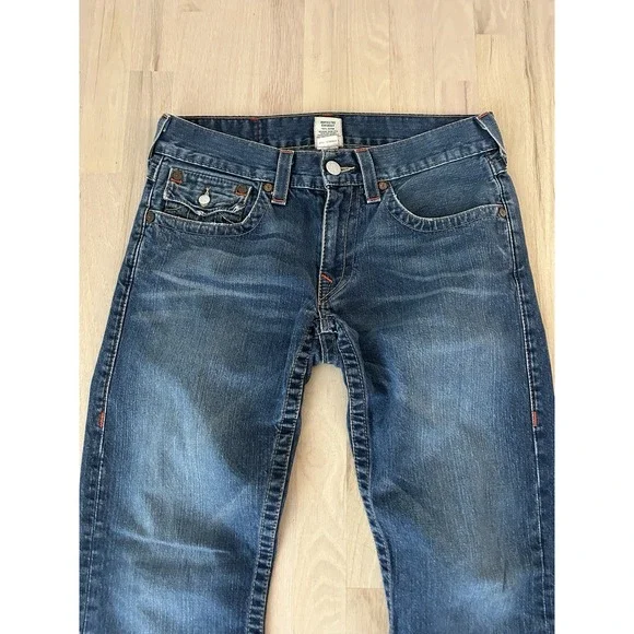 TRUE RELIGION Billy Medium Wash Cotton Bootcut Jeans Sz 31 Made in USA - Picture 2 of 9
